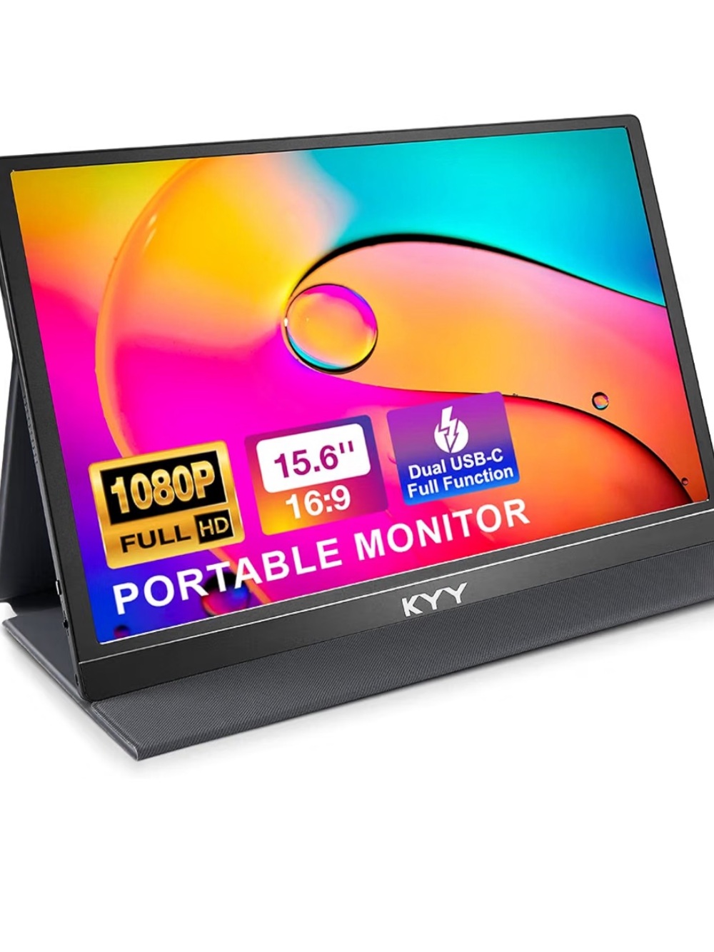 15.6" Portable Full HD Monitor — Black